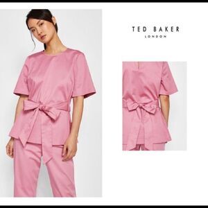 TED BAKER LAARIN TIE-WAIST TOP NWT - TED SZ 0 US SZ 2